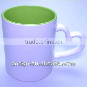 Inner Color Heart Handle Mug for Sublimation thumbnail-1