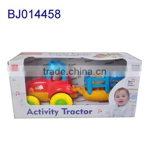 New Hot Battery Operated Cartoon Toys/ Funny Plastic Baby Farmer Toy Tractor thumbnail-3