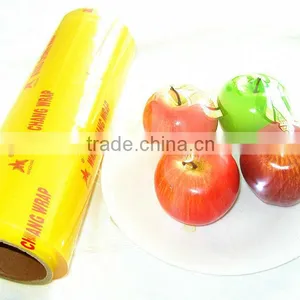 Clear Food Packing Film Food Grade Pvc Cling Film Plastic Wrap thumbnail-2