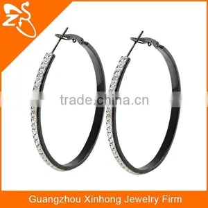 ER17108 Black Anodized Earrings , Crystal 2015 Fashion Big Earring thumbnail-5