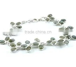 Sterling Silver Bracelet Semiprecious Bracelet K4496 Pearl Braclet thumbnail-1