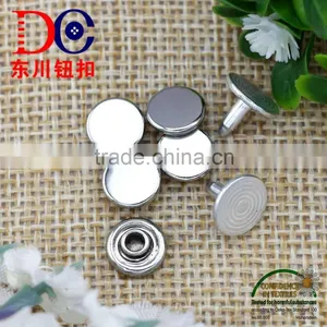 8MM Shiny Silver Hang Plating Brass Garment Rivet thumbnail-1