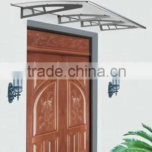 EURO Design Clear Rain Protection Front Door Aluminum Awning Canopy Roof Item No YY100140K thumbnail-4