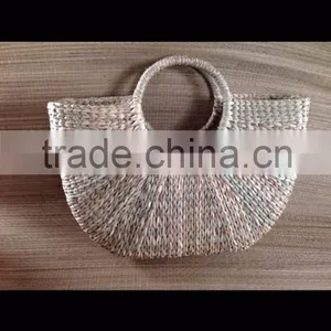 Hottest Selling Best Quality White Water Hyancinth Bag From Vietnam thumbnail-1