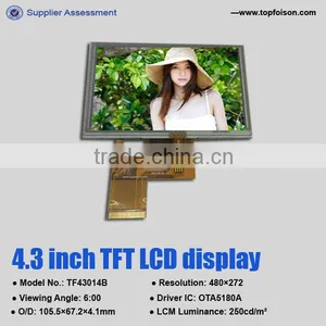 Competitive Price 4.3 Inch 480*272 TFT Lcd Moudle 24bit RGB Interface Touch Screen Panel Quality Choice thumbnail-1