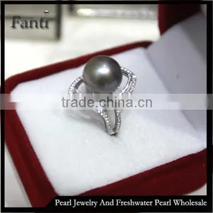 Sun Sea Pearl Price Natural Pearl Moon Ring Real 925 Silver Ring thumbnail-1