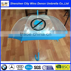 Wholesale Printed China Transparent Umbrellas With Plated Iron Ribs and Stick thumbnail-1