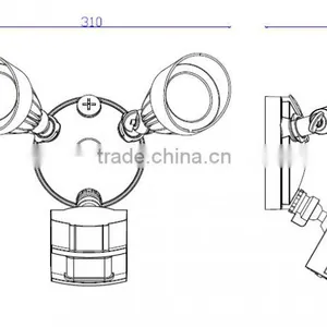 Motion Detecting Lantern Flood Lamp Security Lantern thumbnail-2