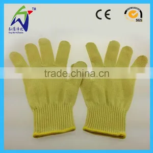 Yellow Aramid Cut Proof Gloves Level 5 thumbnail-1