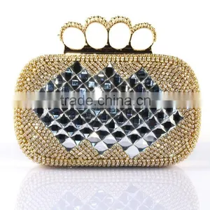 Latest Fashion Women Clutch Bags Box Clutch Evening Bag Crystal Clutch Bag thumbnail-2