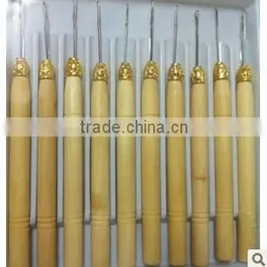 Cheap Hair Hook Needles Clamp Wood Needle Hook For Hair Extension Tools thumbnail-1
