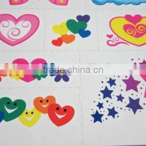 Custom Cartoon Water Transfer Temporary Color Tattoos for Kids Body Art Tattoos Safe Non-toxic Color Tattoo Stickers Factory thumbnail-5