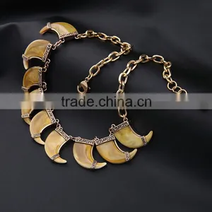 Cheap Wholesale Jewelry 2016 Latest Design Resin Pendant Necklace Multiple Pendants Necklace thumbnail-5