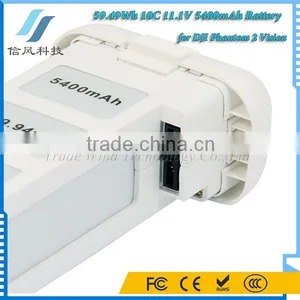 5400mAh for DJI Phantom 2 Vision Battery 59.49Wh 10C 11.1V Longer Flight Time thumbnail-4