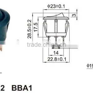 Chzjcz/3 Position Switch On-off-on Oval Boat Switch Rocker Switch With thumbnail-2