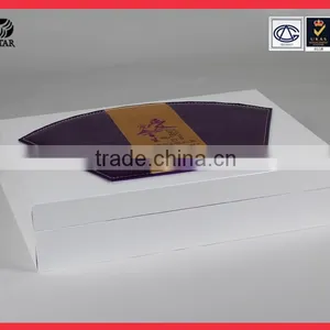 Custom Logo Display Fabric Cosmetic Packaging Leather Box For Gift thumbnail-5