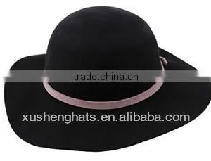 Factory Direct Sale Fashion Wool Felt Floppy Hat With Big Brim thumbnail-1