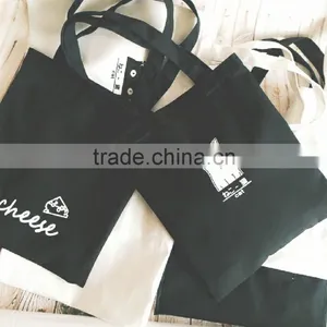 Cute Cat Portable Canvas Bag,Simple Black and White Canvas Bag thumbnail-1