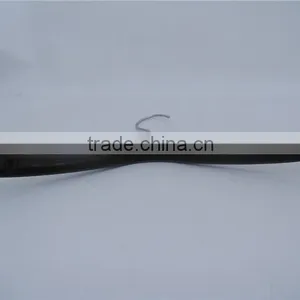 HEAD 15" Black Plastic Top Coat Suit Hanger With Logo Pritnting for Order on Line thumbnail-2