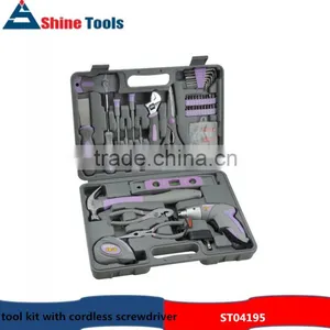 44pcs Tool Kit With Electric Cordless Screwdriver thumbnail-1