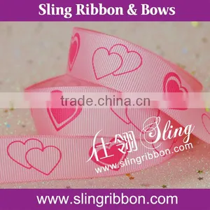 2015 High Quality Custom Printed Grosgrain Ribbon For Valentine's Day Wholesale thumbnail-1