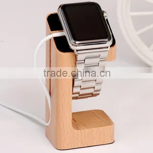 ECO-friendly Natural Wood Stand Popular Portable Charger Wooden Stand for Apple Watch Stand thumbnail-1