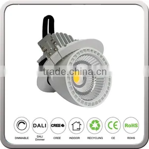 Hot-selling European Standard Adjustable Rotating Cob Down Light 30w Dimmable Led Shop Downlight thumbnail-6