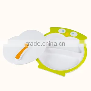 BPA Free Plastic Baby Child Plate and Training Bowl With Animal Design thumbnail-3