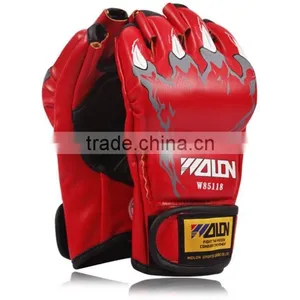MMA Boxing Gloves / Extension Wrist Leather / MMA Half Fighting Boxing Gloves/Competition Training Gloves thumbnail-6