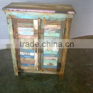 RECYCLE WOOD 2 DOOR CABINET thumbnail-1