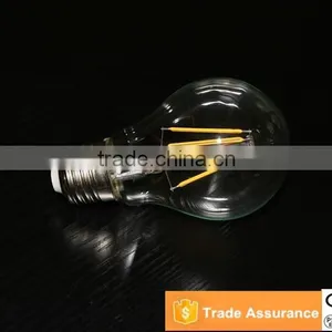 Wholesale Edison Style 4W E26/E27 A60 Dimmable LED Filament Bulb CE/RoSH/TUV/FCC/UL 802 thumbnail-1