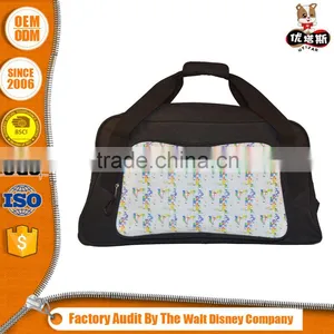 Quick Lead Low Price Oem Design Foldable Sports Weekend Polyester Duffle/Simple Travel Bag thumbnail-1