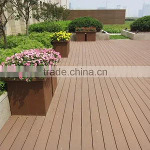 2015 Outdoor Composite Hollow WPC Flooring 150x25mm With CE thumbnail-1