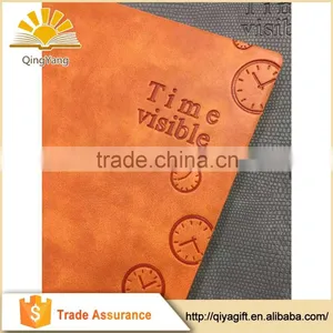 Custom Design PU Leather Notebook For School Embossed A3/A4/A5/A6 Event Planner Hot Stamping High Quality Diary thumbnail-2