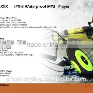 Mini Waterproof Swimming Mp3 Player thumbnail-2