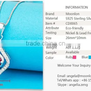 Brighton Jewelry, 925 Sterling Silver Diamond Pendants thumbnail-6