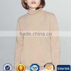 High Neck Woolen Sweater Designs For Ladies thumbnail-1