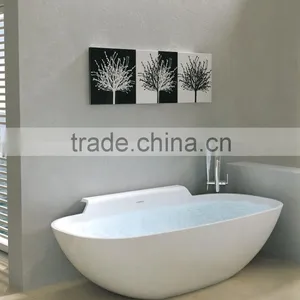 Customized Design Acrylic Solid Surface Bathtub, Artificial Stone Bath Tub thumbnail-5
