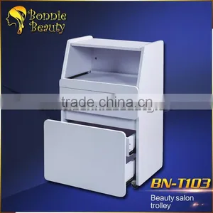 White Wooden Beauty Salon Drawer Trolley BN-T103 thumbnail-1
