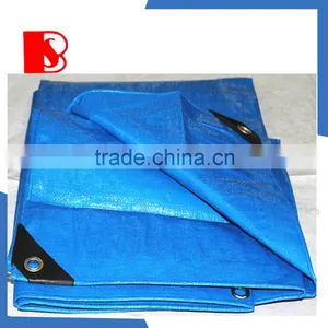 China PE Tarpaulin Factory, Quality Blue Orange pe Waterproof Tarpaulin Mesh Fabric Canvas Tarpaulin thumbnail-2