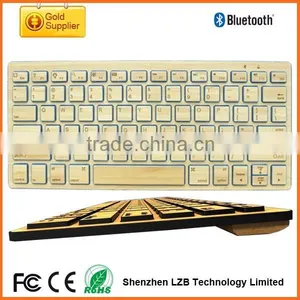 Wireless Wood Keyboard, Wood Bluetooth Keyboard for Iphone/ipad/tablet thumbnail-1