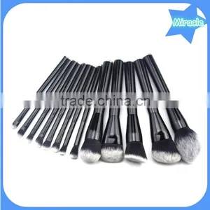 13pcs Cool Black Wood Handle Private Label Makeup Brush Wholesale Make up Brush thumbnail-5