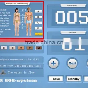 1-120j/cm2 High Power Diode Laser Type Lady / Girl Portable Laser Hair Removal Machine Bode thumbnail-3