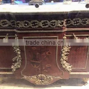 French Marble Top Commode thumbnail-1