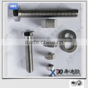 Gh4169 / Alloy 718 Stainless Steel Fastener Hex Bolt and Nut Gh2132 / Alloy A286 thumbnail-1