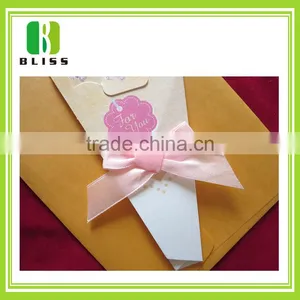 Personalized Holiday Sayings 3d Folding Flower Rose Ribbon Paper Handmade Rose Day Greeting Card thumbnail-4