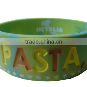 Wholesale Custom Logo Print Silicone Bracelets for a Cause thumbnail-1