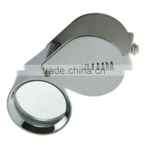 2016 New Design 30X 21mm Silver Colored Diamond Loupe Handheld Jewelry Magnifier thumbnail-1