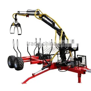 Timber Trailer With Crane thumbnail-1