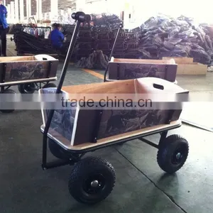 Deluxe Wooden Wagon for Kids TC4203B thumbnail-2